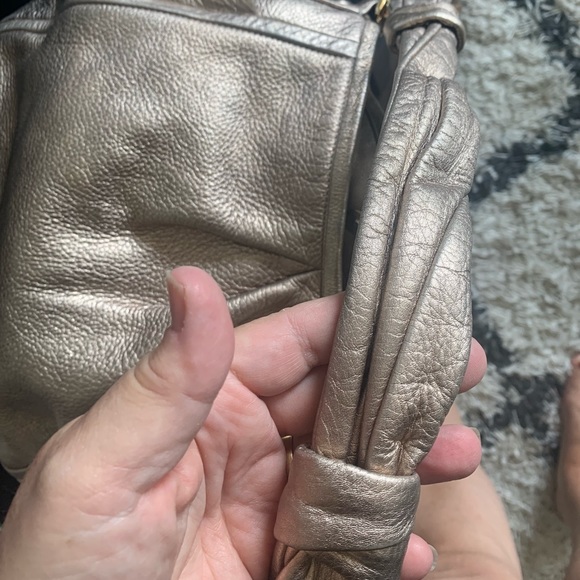 Coach Zoe Metallic Gold bag - medium - Picture 10 of 12
